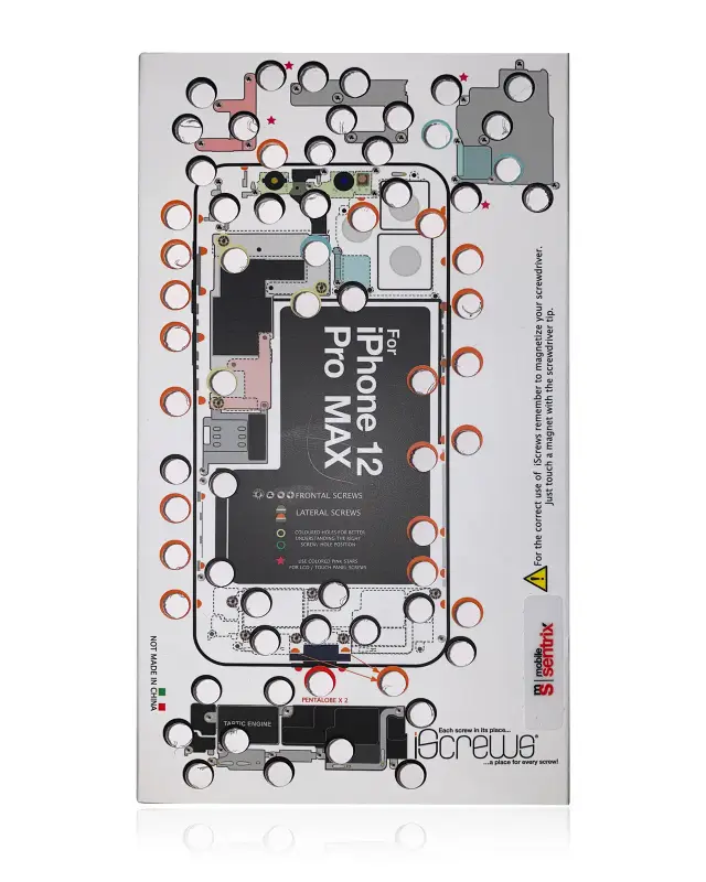 Tapis de positionnement des vis iScrews dottorpod pour iPhone 12 Pro Max