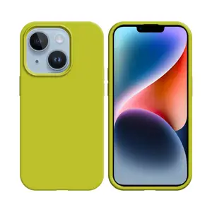 Coque Silicone Compatible pour Apple iPhone 14 Plus (#40) Jaune