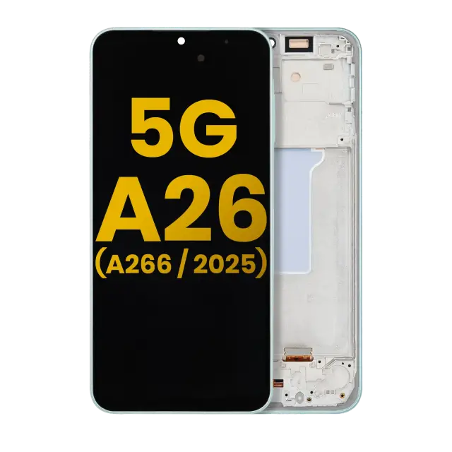 Écran OLED avec châssis pour Samsung Galaxy A26 5G (A266 / 2025) (reconditionné, Mint)