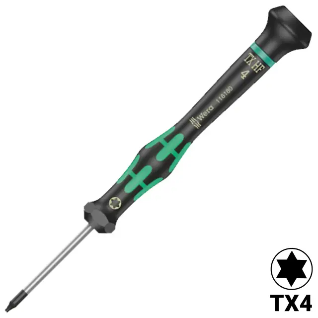 Tournevis Wera Kraftform Micro 2067 Torx HF maintien de vis TX4 × 40 mm