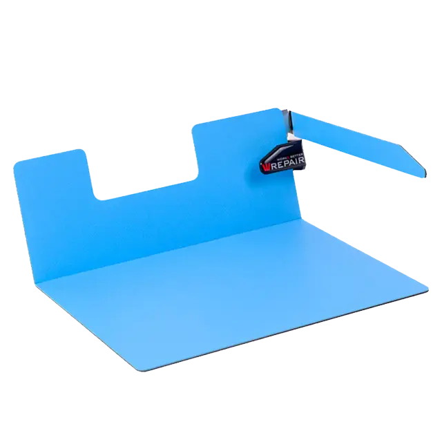 Support d’écran ESD à bras réglable Wrepair pour iPad et tablettes (bleu)