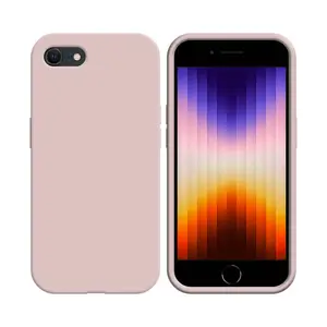Coque Silicone Compatible pour Apple iPhone 7/iPhone 8/iPhone SE (2nd Gen)/iPhone SE (3e Gen) (#19) Rose Gold