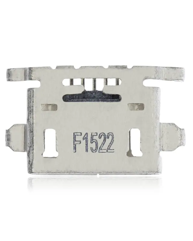 Connecteur de charge à souder — format Micro B, 5 broches, 4 points de fixation (C187)