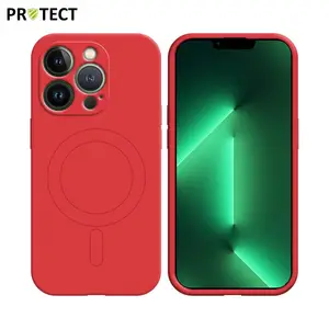 Coque de Protection IZ001 PROTECT pour Apple iPhone 13 Pro Max MagSafe Rouge