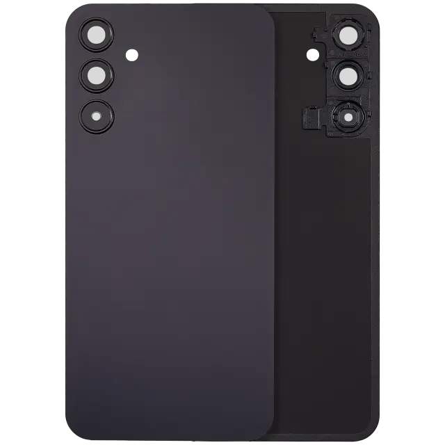 Vitre arrière pour Samsung Galaxy A15 5G (A156 / 2023) (sans logo, compatible premium, Brave Black)