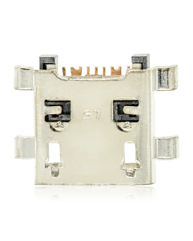 Connecteur de charge à souder — format Micro B, 7 broches, 6 points de fixation (C059)