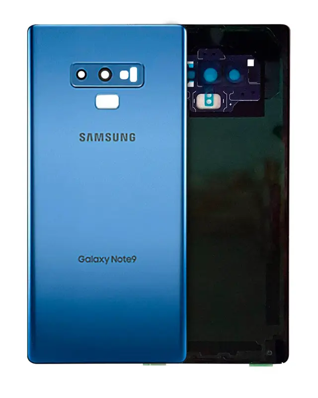 Vitre arrière pour Samsung Galaxy Note 9 (pack service origine, Ocean Blue)