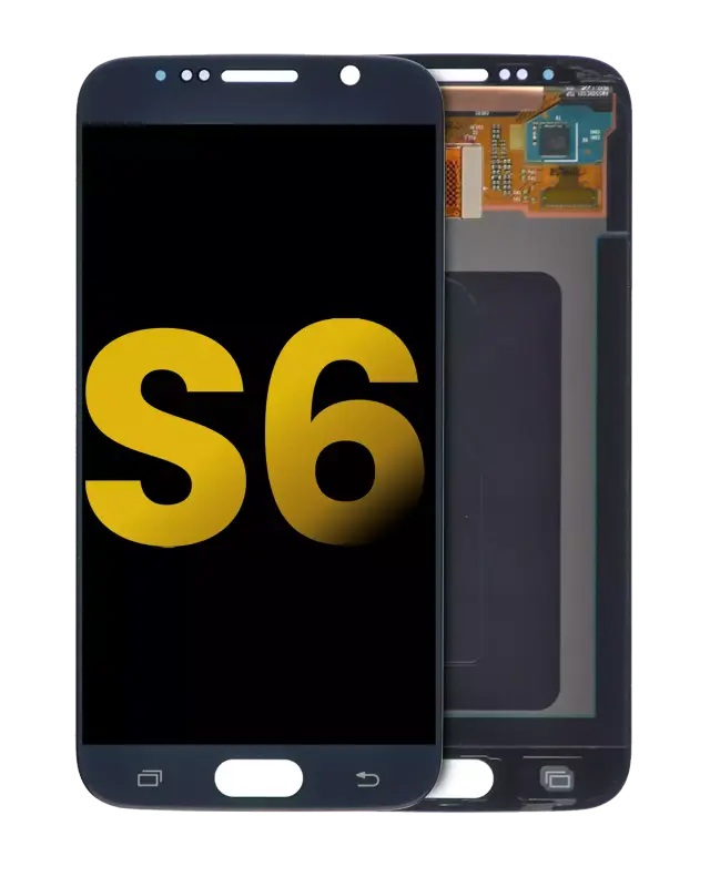Écran OLED sans châssis pour Samsung Galaxy S6 (reconditionné, Black Sapphire)