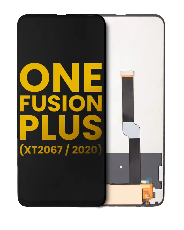 Écran LCD sans châssis pour Motorola One Fusion Plus (XT2067 / 2020) (reconditionné, noir)