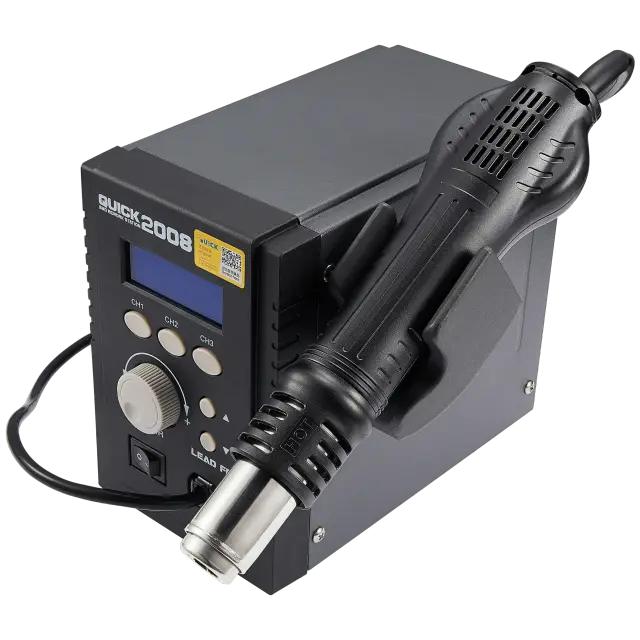 Équipement atelier pour quick 2008 ESD Digital Display Heat Gun Welding Rework Soldering Station (Quick) (220V / EU Version)