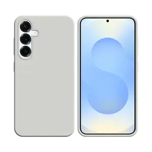 Coque Silicone Compatible pour Samsung Galaxy S25 Plus S936 (#9) Blanc