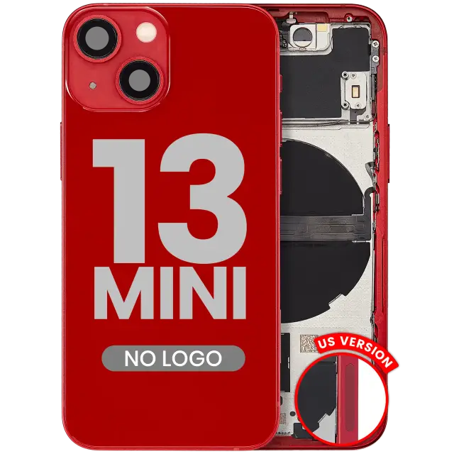 Châssis pour Apple iPhone 13 Mini (version US, compatible premium, rouge)