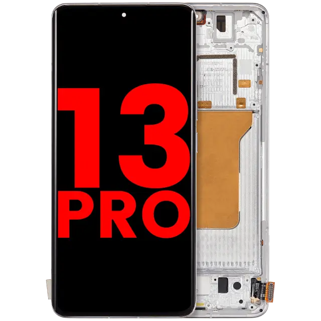 Écran OLED avec châssis pour Xiaomi 13 Pro (blanc)