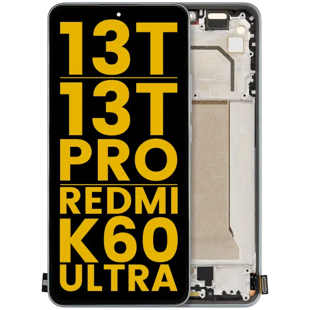 Écran OLED avec châssis pour Xiaomi 13T / 13T Pro / Redmi K60 Ultra (reconditionné, Meadow Green)