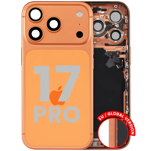 Châssis pour Apple iPhone 17 Pro (version EU, origine d'occasion — grade B, Cosmic Orange)