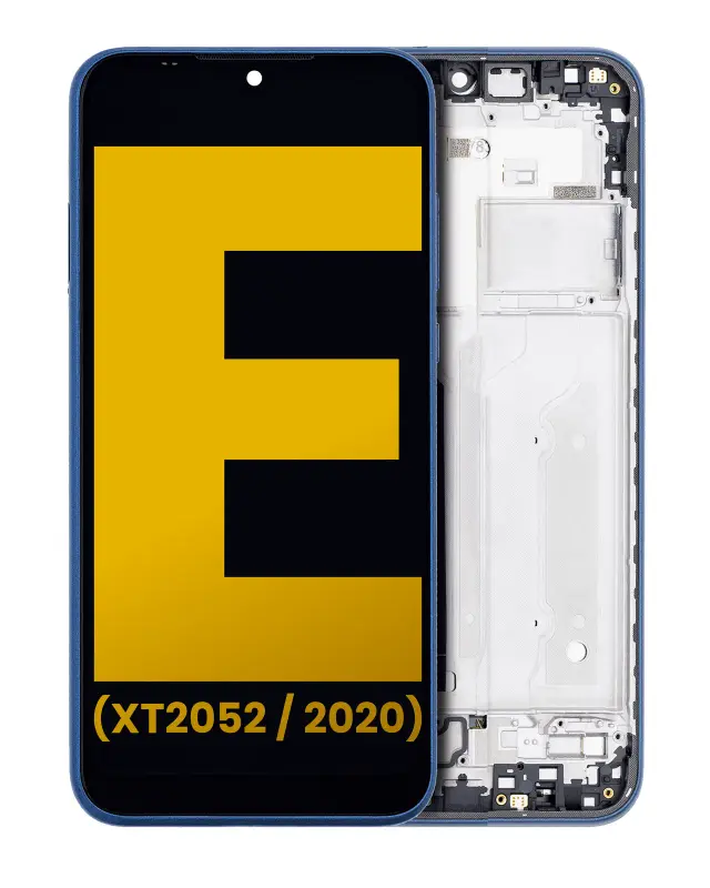 Écran LCD avec châssis pour Motorola Moto E (XT2052 / 2020) (reconditionné, Midnight Blue)