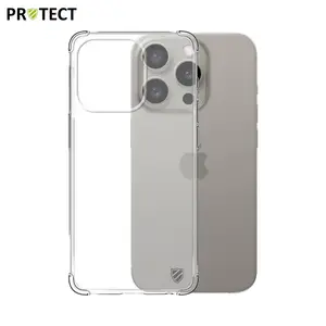 Coque Silicone Renforcée PROTECT pour Apple iPhone 15 Pro Transparent