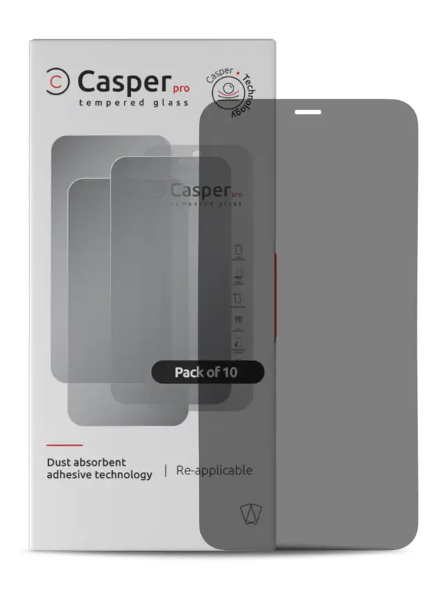 Verre trempé pour Apple iPhone XR / 11 (lot de 10, Privacy)