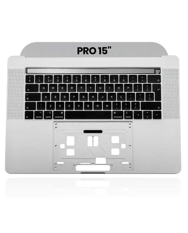 Châssis supérieur avec clavier ISO UK pour Apple MacBook Pro 15" A1990 (2018-2019) (origine d'occasion, gris sidéral)
