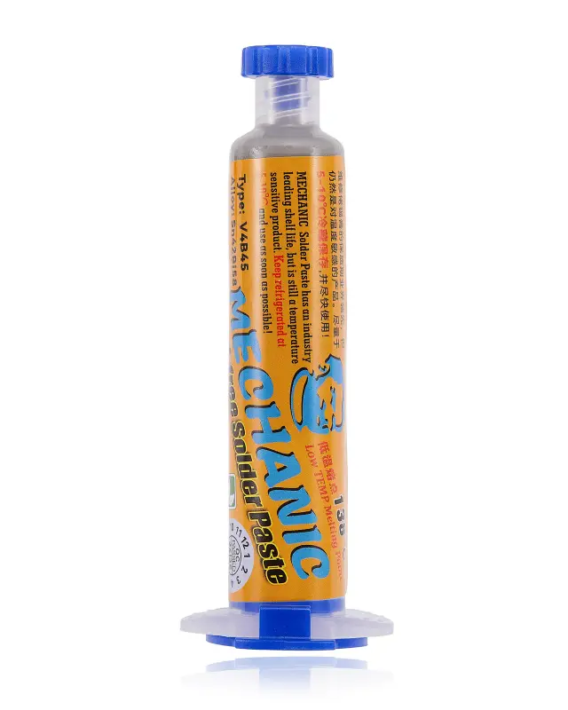 Pâte à souder basse température sans plomb RoHS Mechanic V40-BS458 (40 g)