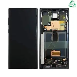 Écran Tactile Original Refurb avec Châssis (PIEC) Samsung Galaxy Note 10 N970 Noir