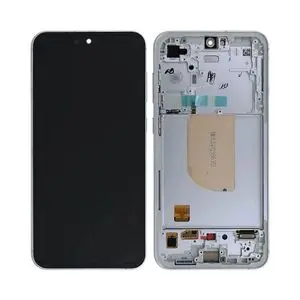 Écran Tactile Original Assembled avec Châssis Compatible Samsung Galaxy S23 FE S711 GH82-32854B Blanc