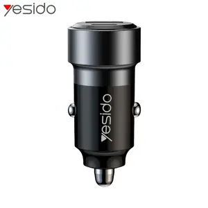 Chargeur Allume-Cigare Yesido Y55 60W avec Câble Type-C vers Type-C Noir