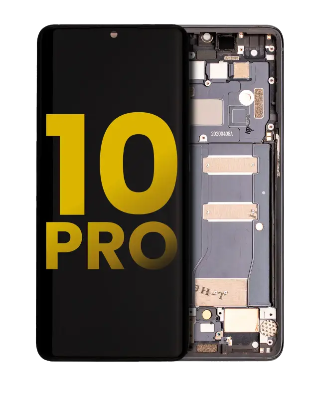 Écran OLED avec châssis pour TCL 10 Pro (reconditionné, gris)