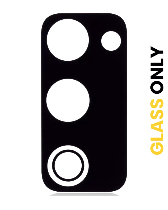 Lentille de caméra arrière avec adhésif pour Samsung Galaxy S20 FE 4G / 5G (noir, lot de 10)