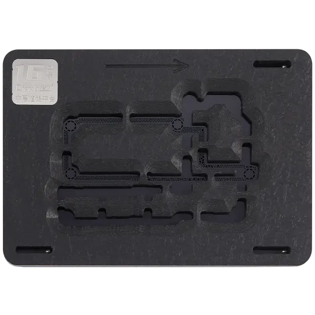 Plateforme de rebillage de couche intermédiaire 4-en-1 Qianli pour iPhone 16 / 16 Plus / 16 Pro / 16 Pro Max