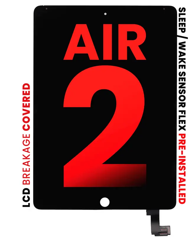 Écran pour Apple iPad Air 2 (Aftermarket Pro: XO7) (noir)