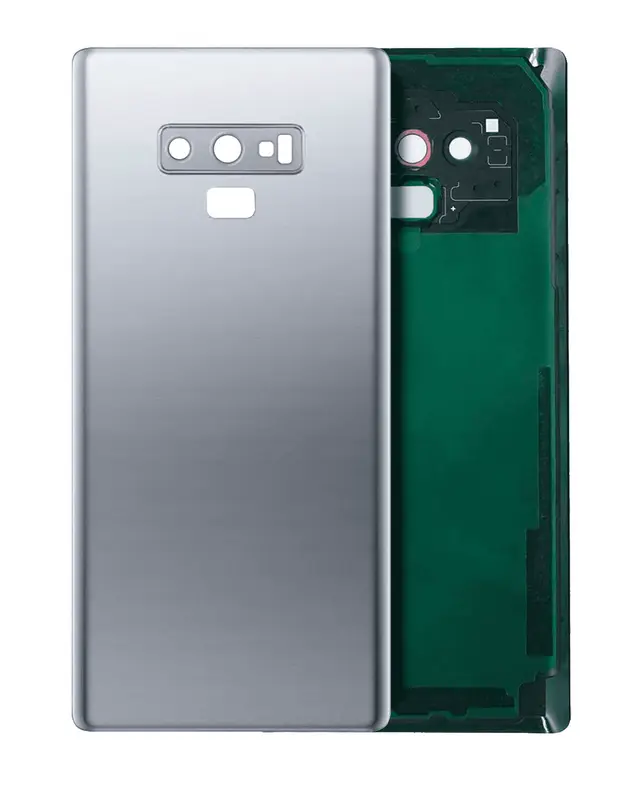 Vitre arrière pour Samsung Galaxy Note 9 (sans logo, compatible premium, Cloud Silver)