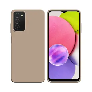Coque Silicone Compatible pour Samsung Galaxy A03s A037 (#18) Rose Gold