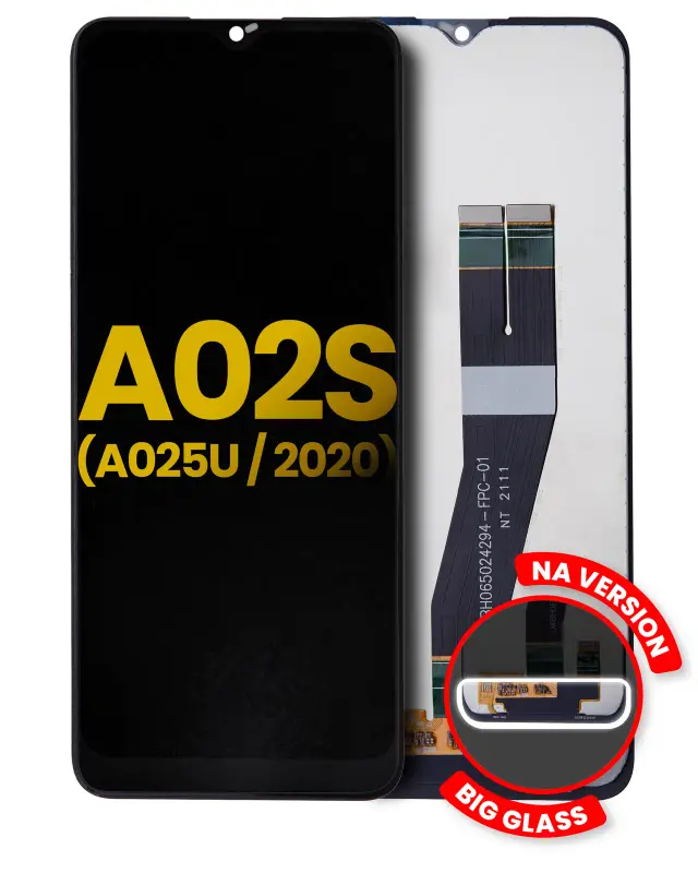 Écran LCD sans châssis pour Samsung Galaxy A02S (A025U / 2020) (version US, reconditionné, toutes couleurs)