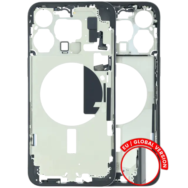 Châssis pour Apple iPhone 15 Pro Max (version EU, occasion d'origine — grade B, Black Titanium)