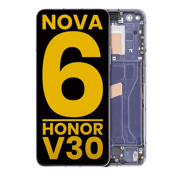 Écran LCD avec châssis pour Huawei Nova 6 5G / Honor V30 (reconditionné, Provence)