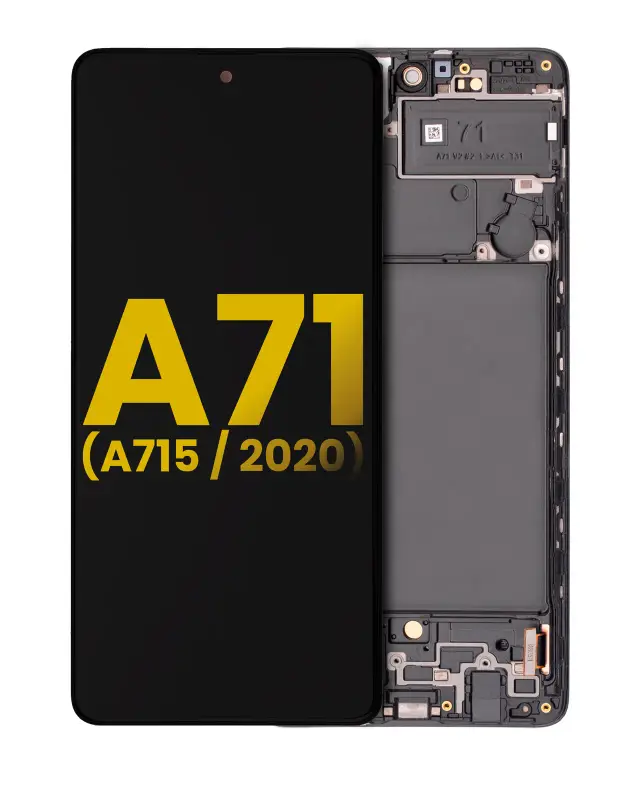 Écran OLED avec châssis pour Samsung Galaxy A71 (A715 / 2020) (reconditionné, toutes couleurs)