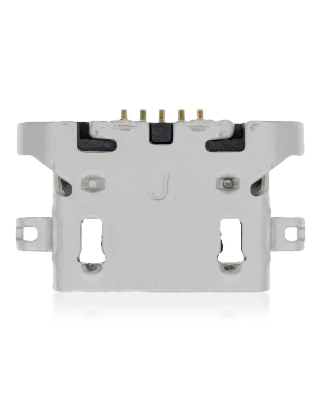 Connecteur de charge à souder — format Micro B, 5 broches, 4 points de fixation (C378)
