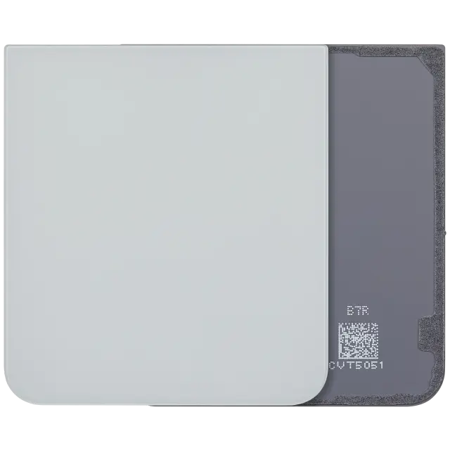Vitre arrière pour Samsung Galaxy Z Flip 7 FE 5G (F761) (sans logo, compatible premium, blanc)