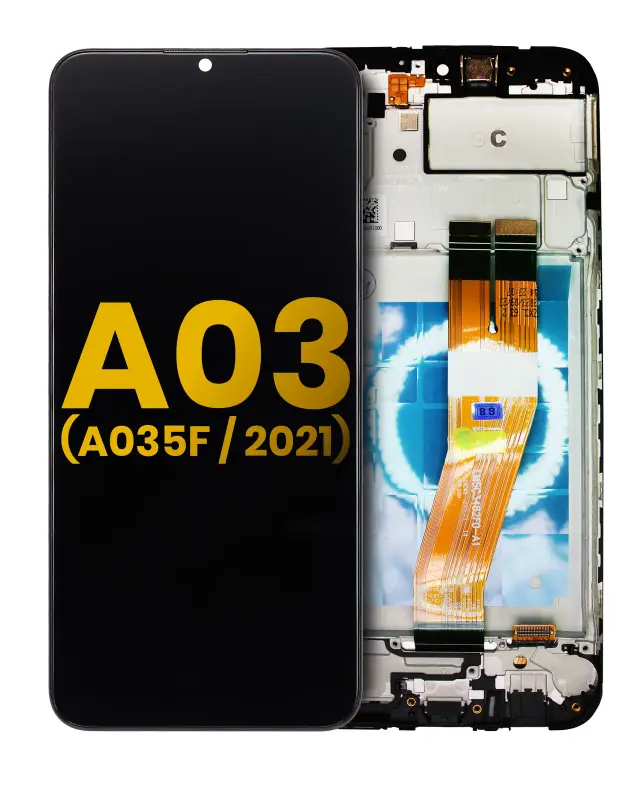 Écran LCD avec châssis pour Samsung Galaxy A03 (A035F / 2021) (version internationale, reconditionné, toutes couleurs)