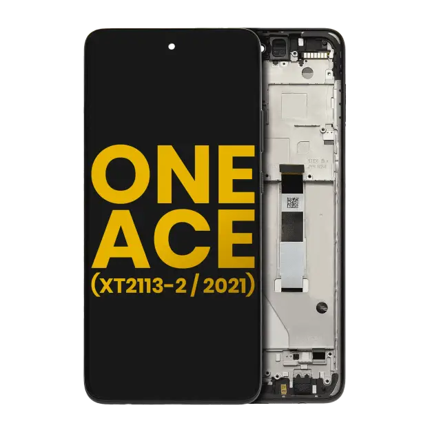 Écran LCD avec châssis pour Motorola One 5G Ace (XT2113-2 / 2021) (reconditionné, Volcanic Gray)
