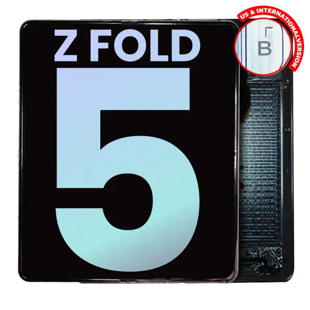 Écran OLED intérieur avec châssis pour Samsung Galaxy Z Fold 5 5G (version US & internationale, pack service origine, Icy Blue)