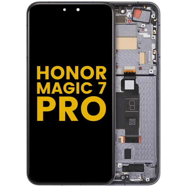 Écran OLED avec châssis pour Honor Magic 7 Pro (reconditionné, noir)