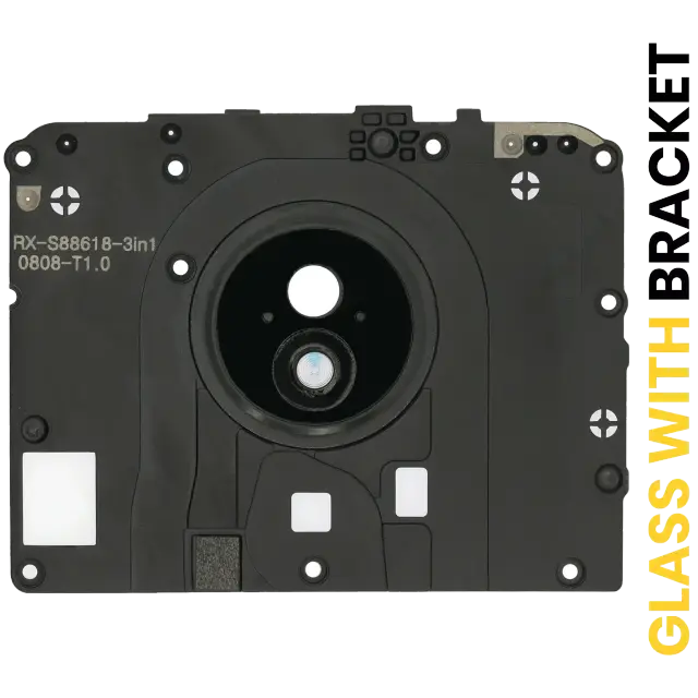 Lentille de caméra arrière avec support pour Motorola Moto G7 Power (XT1955 / 2019) (Brazil Version, Ceramic Black)