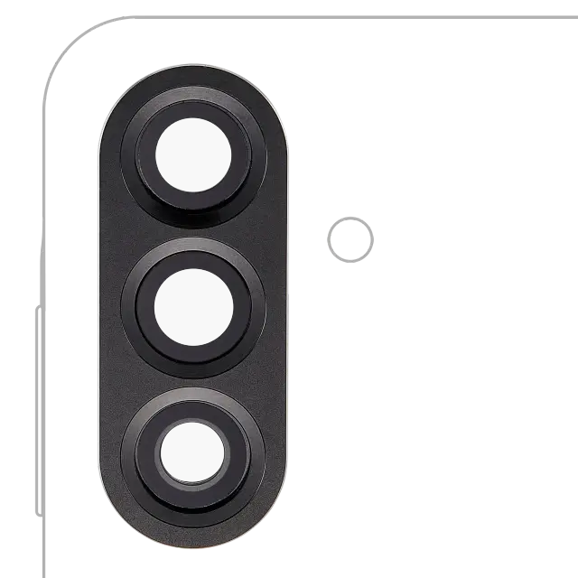 Vitre de caméra arrière avec anneau pour Samsung Galaxy A56 5G (A566 / 2025)