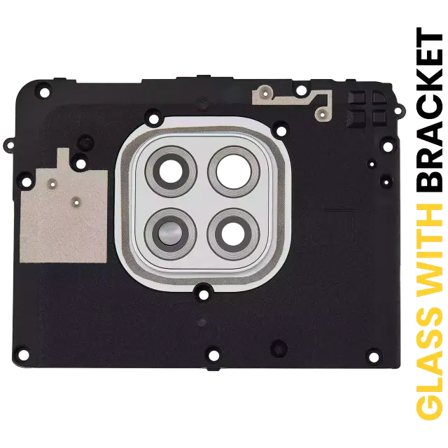 Lentille de caméra arrière avec support pour Motorola Moto G Power (XT2117 / 2021) (Polar Silver)
