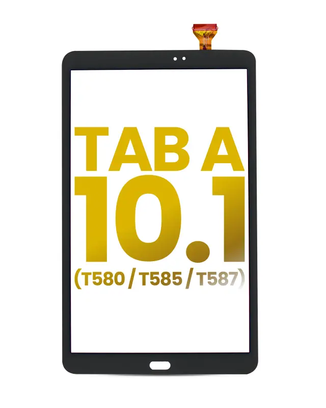 Vitre tactile pour Samsung Tab A 10.1" (T580 / T585 / T587) (noir)