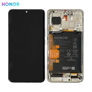 Bloc Écran Complet avec Châssis et Batterie Original Honor 90 5G 0235AGDR Diamond Silver