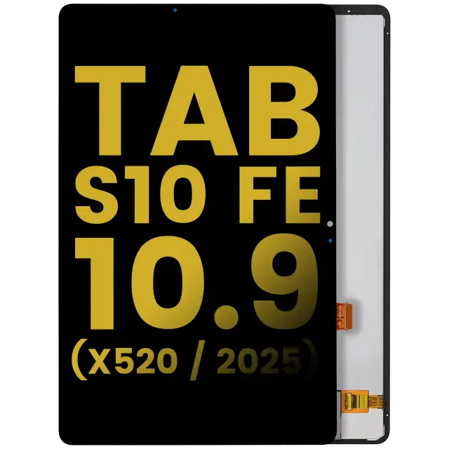 Écran LCD sans châssis pour Samsung Galaxy Tab S10 FE 10.9" (X520) (2025) (reconditionné, noir)
