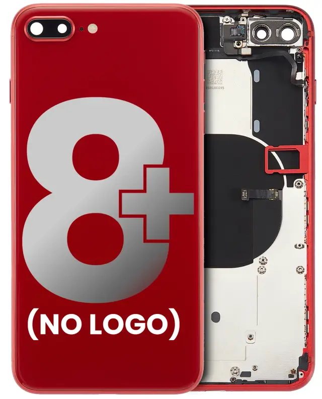 Châssis pour Apple iPhone 8 Plus (sans logo, compatible premium, rouge)